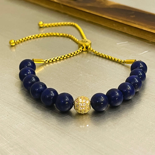 BG Signature Lapis Lazuli Bauble Bracelet