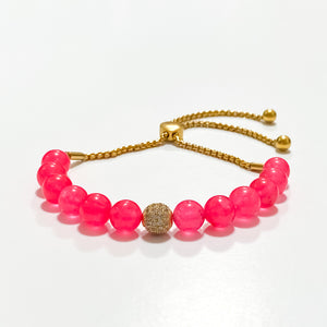 Strawberry Bauble Jade Bracelet