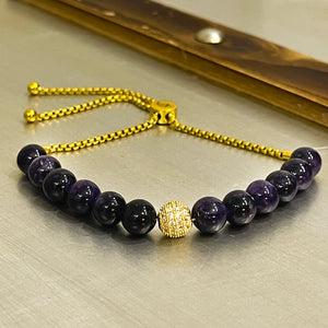 BG Signature Amethyst Bauble Bracelet