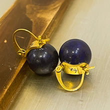 Load image into Gallery viewer, BG Signature Lapis Lazuli Earrings