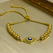 Load image into Gallery viewer, Evil Eye Adjustable Bracelet