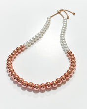 Load image into Gallery viewer, Pearl Tango Necklace - Rose Gold