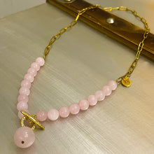 Load image into Gallery viewer, BG Signature Rose Quartz Necklace