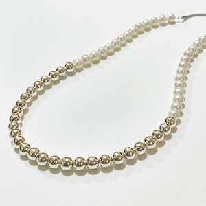 Pearl Tango Necklace - Silver