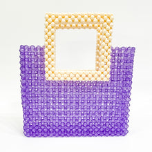 Load image into Gallery viewer, Purple Crystal Beaded Tote