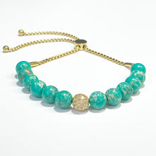 Load image into Gallery viewer, Turquoise Imperial Jasper Bauble Bracelet