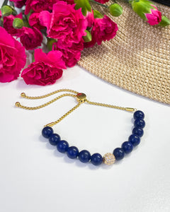 BG Signature Lapis Lazuli Bauble Bracelet