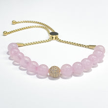 Load image into Gallery viewer, BG Signature Rose Quartz Bauble Bracelet