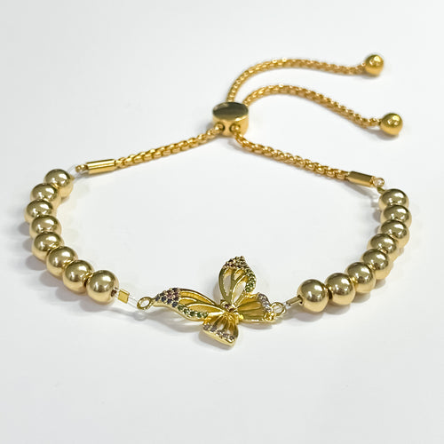 Gold Butterfly Adjustable Bracelet