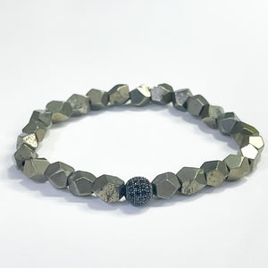 Pyrite Stretch Layering Bracelet