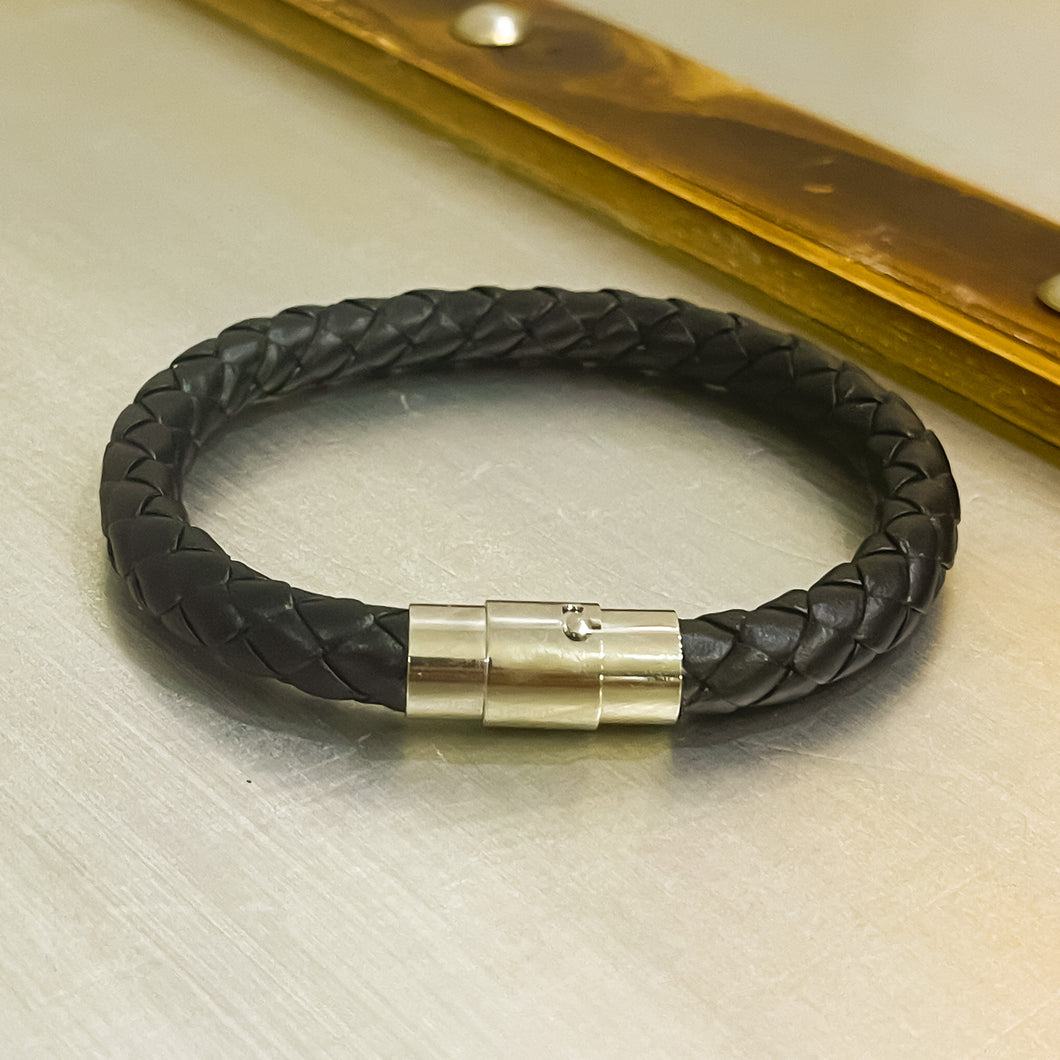 Black Leather Bracelet