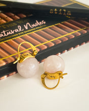 Load image into Gallery viewer, BG Signature Rose Quartz Earrings