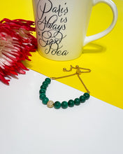 Load image into Gallery viewer, BG Signature Malachite Bauble Bracelet