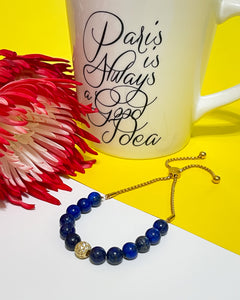 BG Signature Lapis Lazuli Bauble Bracelet