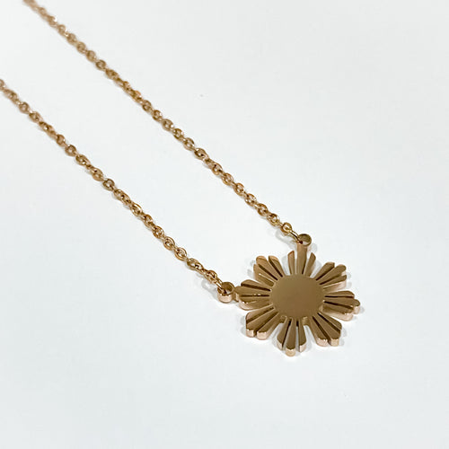 Rose Gold Sun Necklace