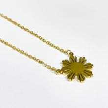 Load image into Gallery viewer, Gold Sun Necklace