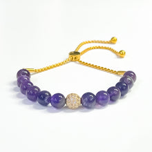 Load image into Gallery viewer, BG Signature Amethyst Bauble Bracelet