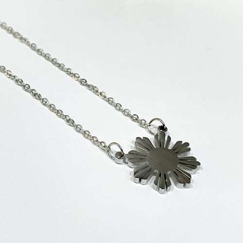 Silver Sun Necklace