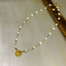 Load image into Gallery viewer, Pearl Of The Orient Sun Necklace