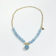 Load image into Gallery viewer, BG Signature Aquamarine Necklace