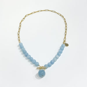 BG Signature Aquamarine Necklace