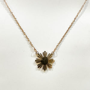 Rose Gold Sun Necklace