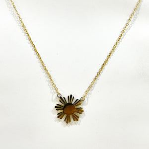 Gold Sun Necklace