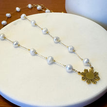 Load image into Gallery viewer, Pearl Of The Orient Sun Necklace