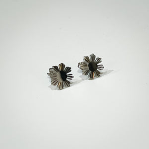 Silver Sun Stud Earrings