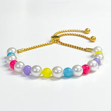 Load image into Gallery viewer, Y2K Colourful Pearl &amp; Jade Bracelet