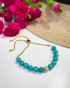 Turquoise Imperial Jasper Bauble Bracelet