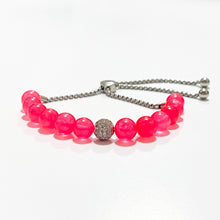 Load image into Gallery viewer, Strawberry Bauble Jade Bracelet